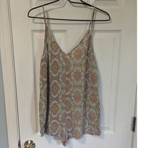 Victoria's Secret Sleeveless Sleep Romper Sz Med Lightweight Loungewear Coverup